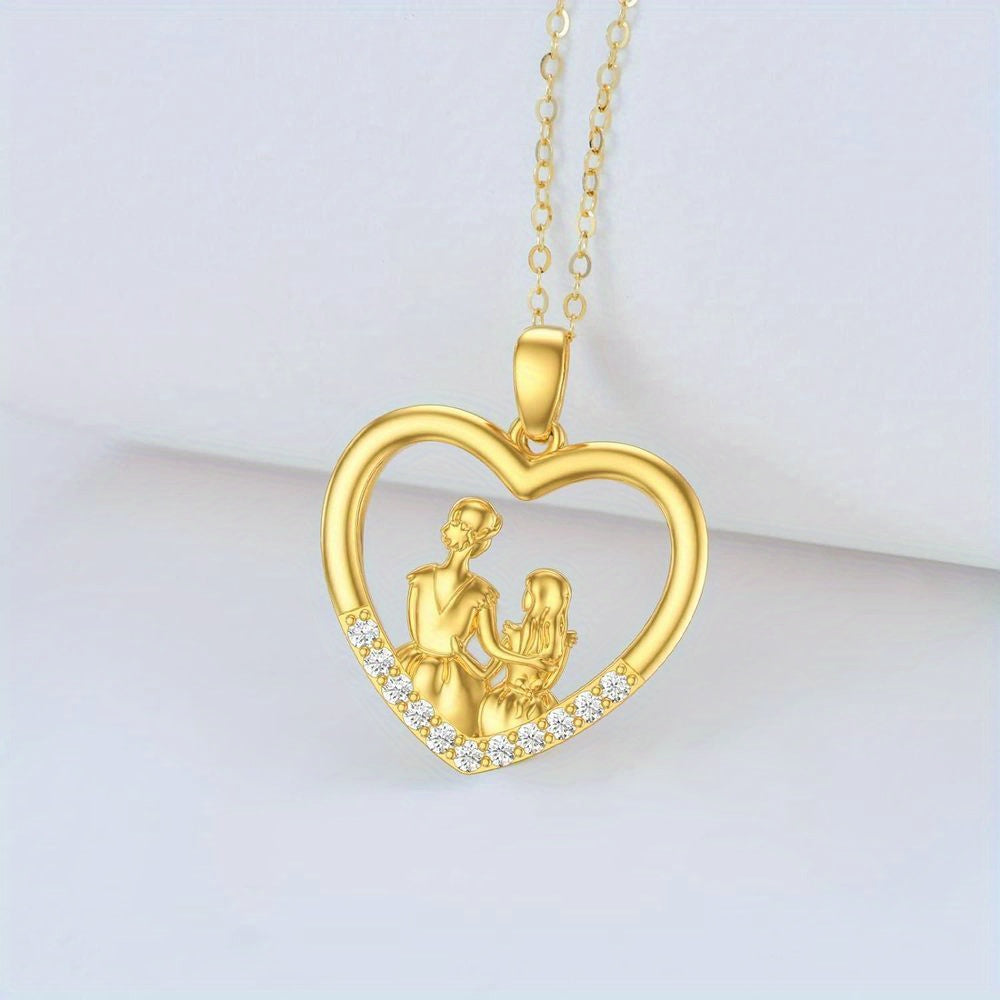 IRAMAT 1pc Fashion and Delicate Mom and Daughter Necklace,Versatile and Easy-to-wear Combine Well with Any Outfit and Best Gift For Mother's Day Gift