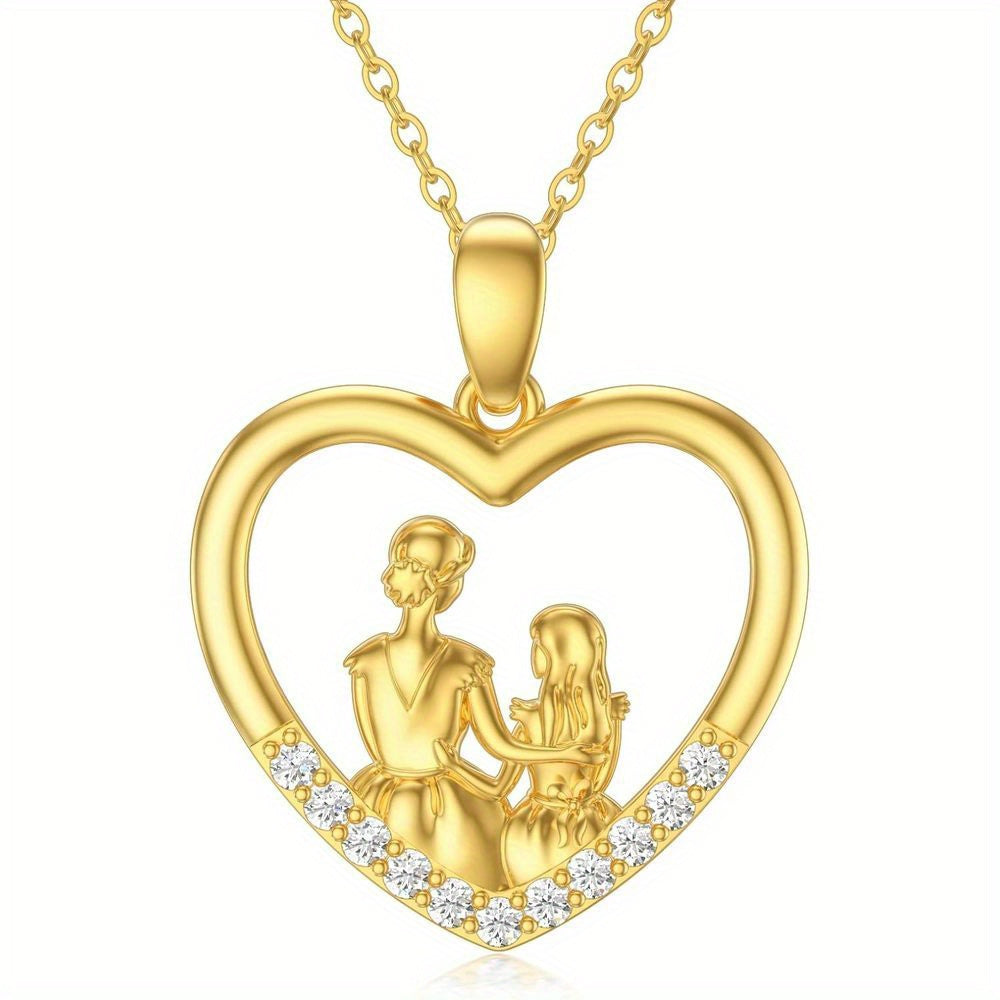IRAMAT 1pc Fashion and Delicate Mom and Daughter Necklace,Versatile and Easy-to-wear Combine Well with Any Outfit and Best Gift For Mother's Day Gift