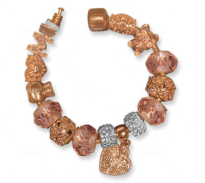 Rose Gold Charm Bracelet