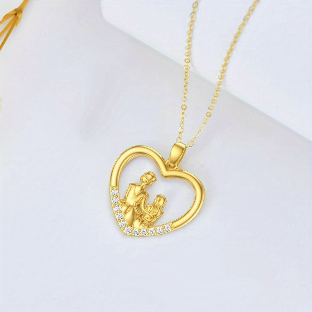 IRAMAT 1pc Fashion and Delicate Mom and Daughter Necklace,Versatile and Easy-to-wear Combine Well with Any Outfit and Best Gift For Mother's Day Gift
