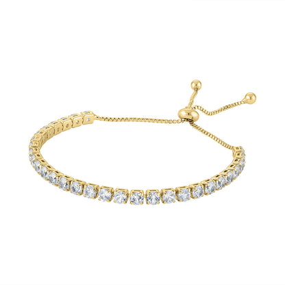 Elegant Tennis Bracelet in 18K Gold Plating