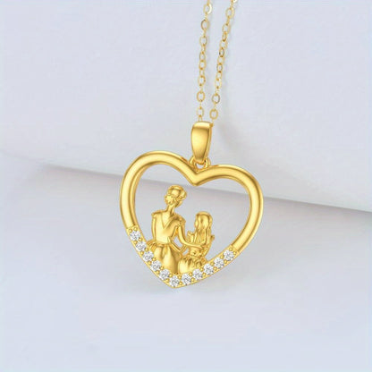IRAMAT 1pc Fashion and Delicate Mom and Daughter Necklace,Versatile and Easy-to-wear Combine Well with Any Outfit and Best Gift For Mother's Day Gift