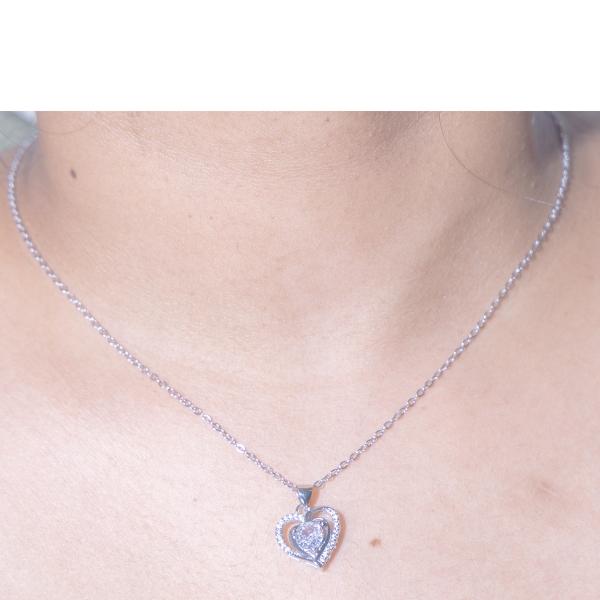 IRAMAT Sparkling Crystal Heart Pendant Necklace | Elegant Jewelry for Women | Perfect Gift for Anniversaries & Special Occasions