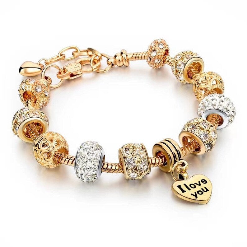 Gold Charm Bracelet