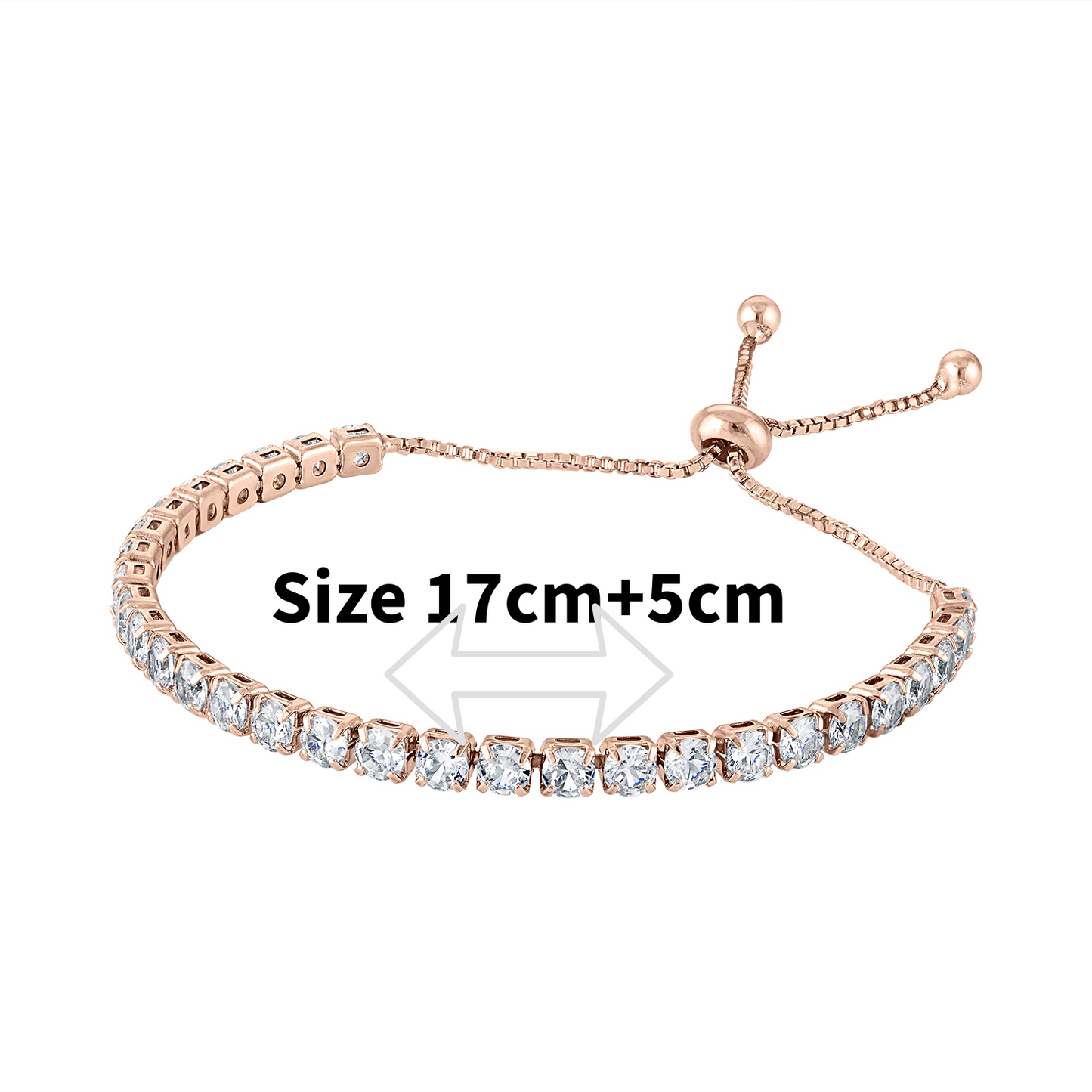 Elegant Tennis Bracelet in 18K Gold Plating