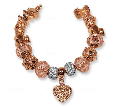 Rose Gold Charm Bracelet