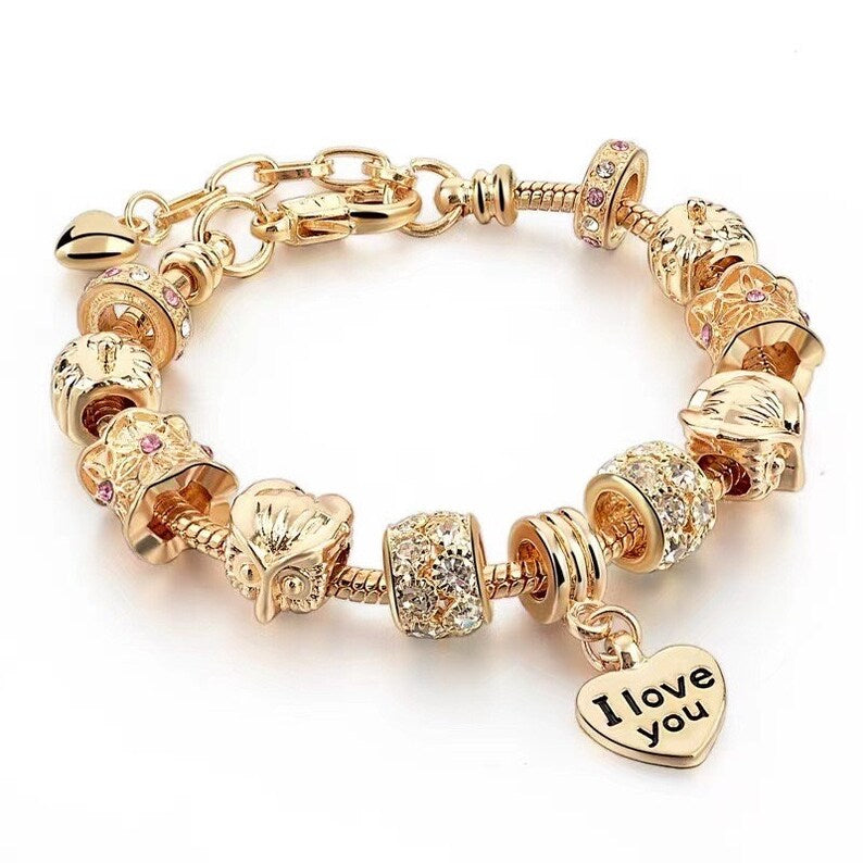 Gold Charm Bracelet