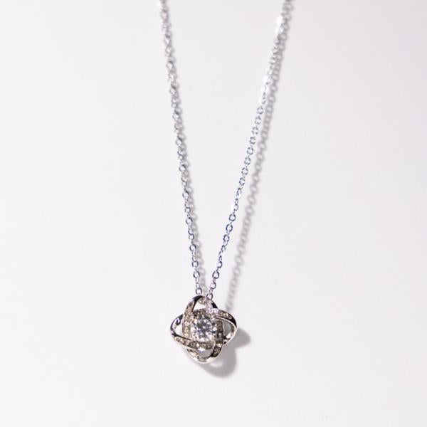 IRAMAT Crystal Flower Pendant Necklace - Elegant Sparkling Jewelry for Women | Perfect for Daily Wear & Special Occasions