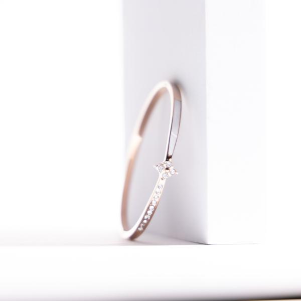 IRAMAT Crystal Accent Bangle Bracelet - Elegant Women's Jewelry in Gold & Silver Variations | Perfect for Special Occasions and Daily Glam