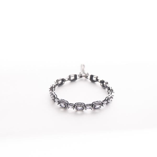 IRAMAT Vintage Crystal Tennis Bracelet - Elegant Women's Jewelry in Black & Silver Variations | Sparkling Luxury for Special Occasions