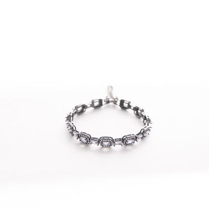 IRAMAT Vintage Crystal Tennis Bracelet - Elegant Women's Jewelry in Black & Silver Variations | Sparkling Luxury for Special Occasions