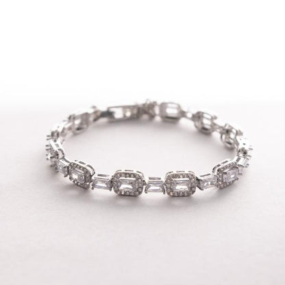 IRAMAT Vintage Crystal Tennis Bracelet - Elegant Women's Jewelry in Black & Silver Variations | Sparkling Luxury for Special Occasions