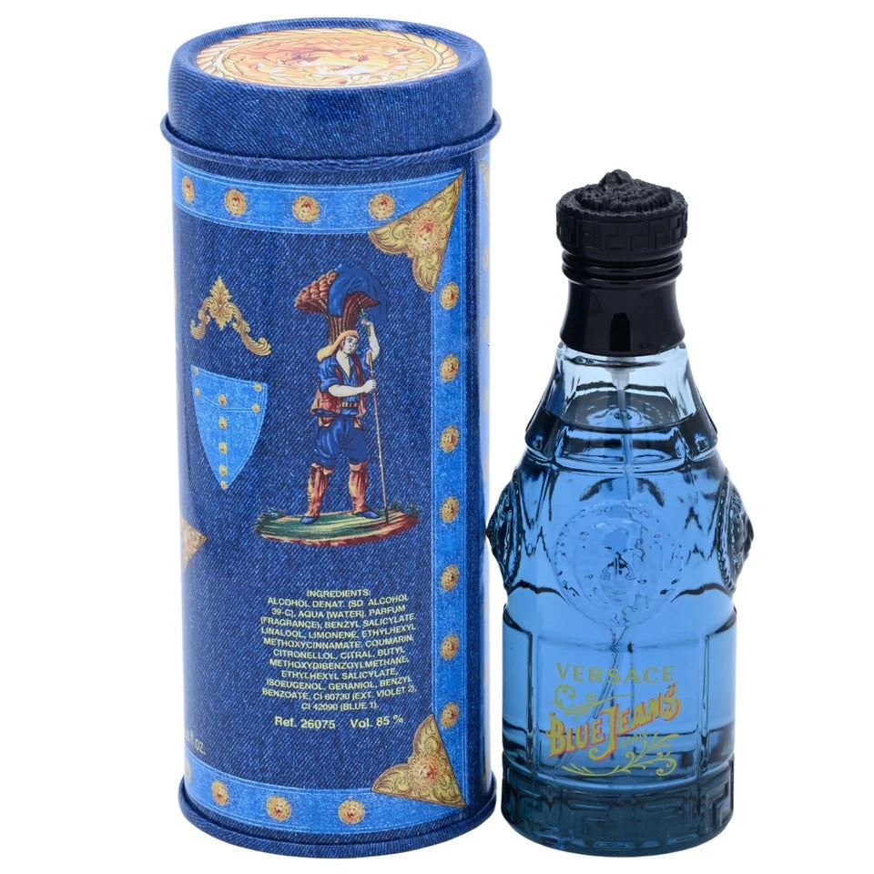 Versace Blue Jeans for Men 2.5 oz Eau de Toilette Spray