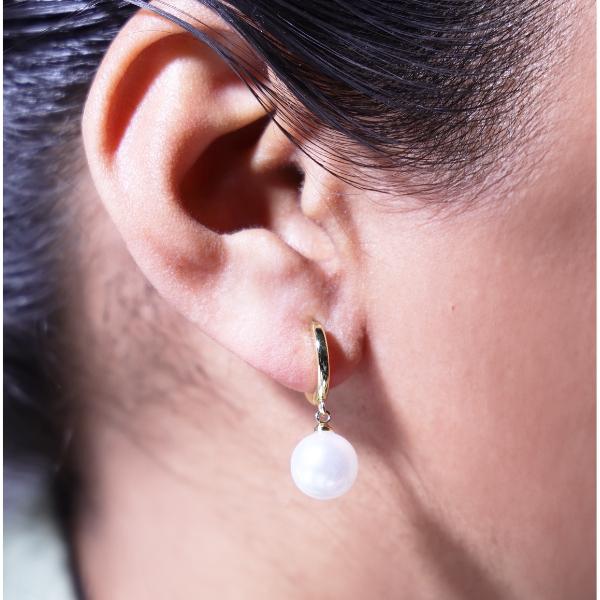 IRAMAT Gold Pearl Drop Earrings - Elegant Women's Jewelry for Casual & Formal Looks | Classic Charm with Modern Sophistication